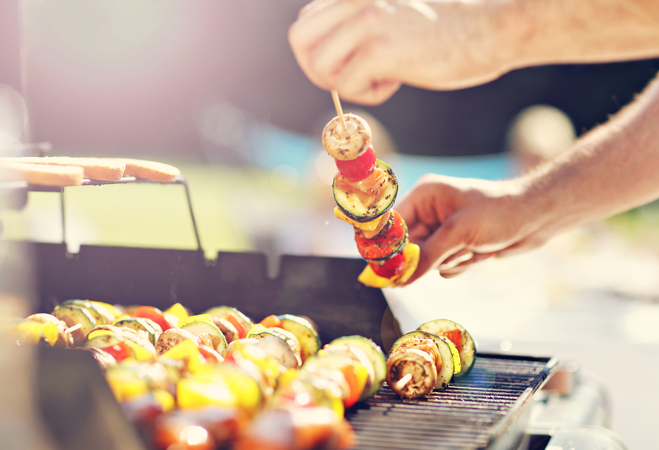 Recept: BBQ Groentespiesjes Met Perzik