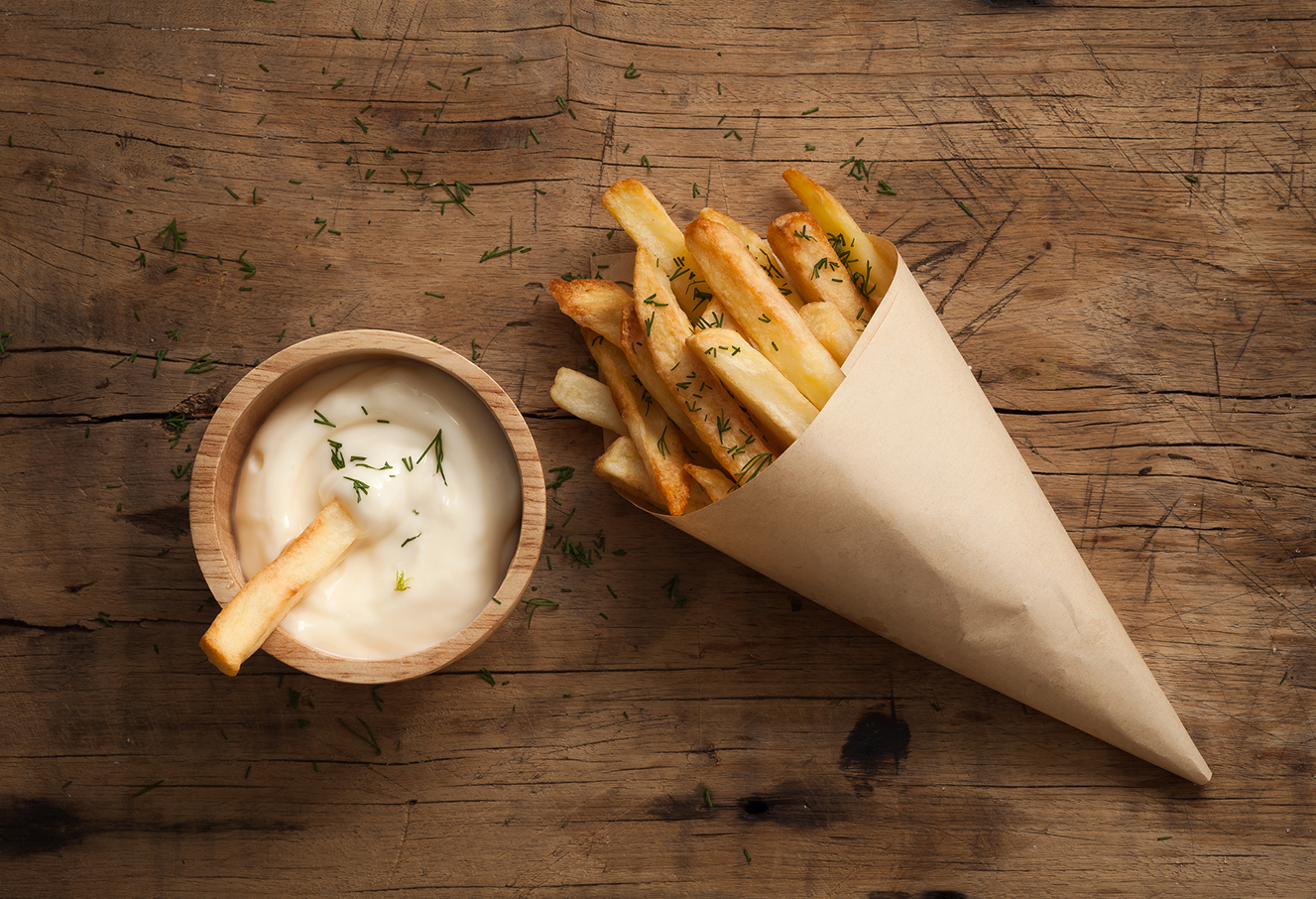 Wilde Perziken En Nieuwe Oogst Verse Frites